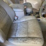 Mouldy Landcruiser seat in Mosman before our mould removal service